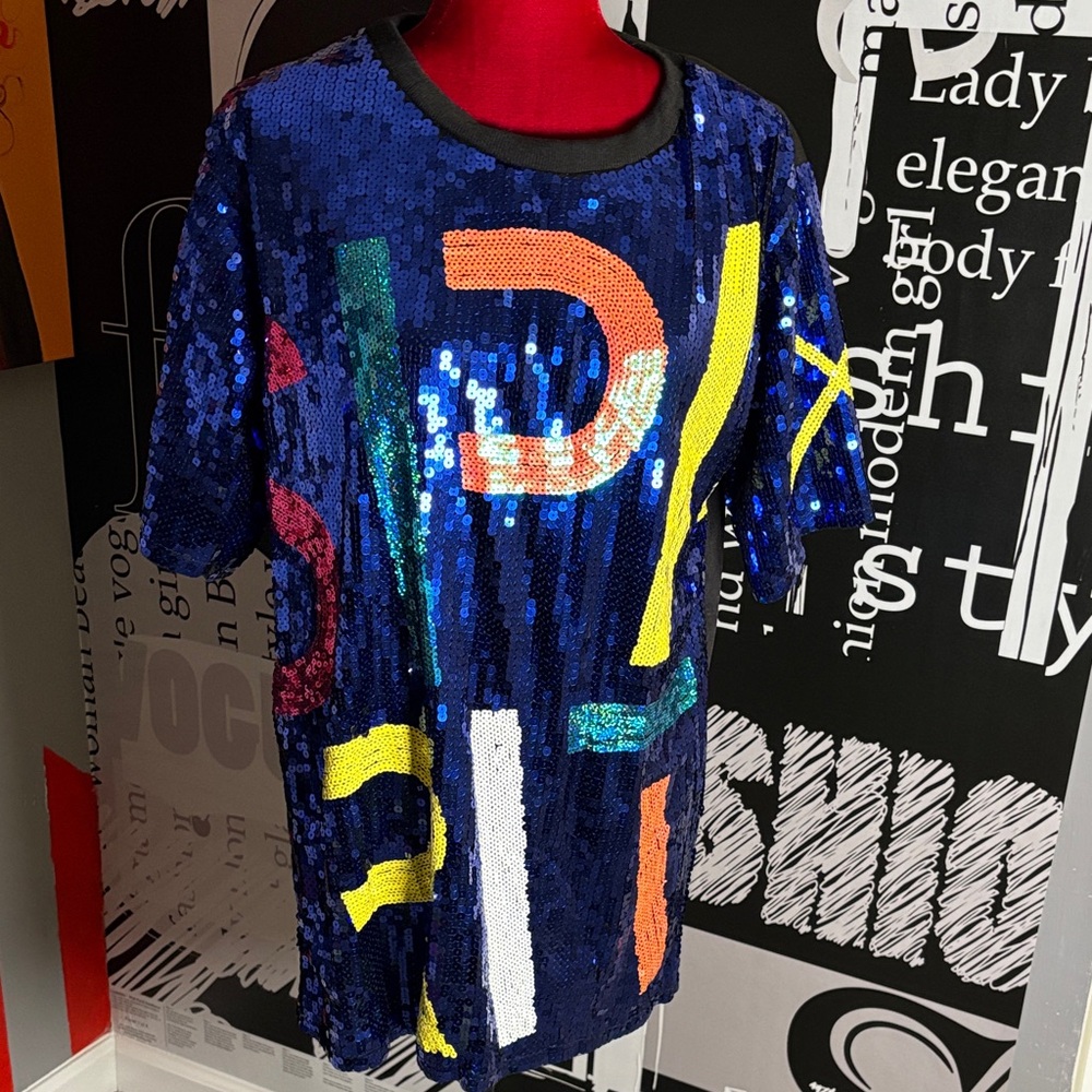 Colorful Sequin Top - Picture 3 of 8